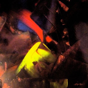Pintura intitulada "masque-de-fer" por Charbo, Obras de arte originais