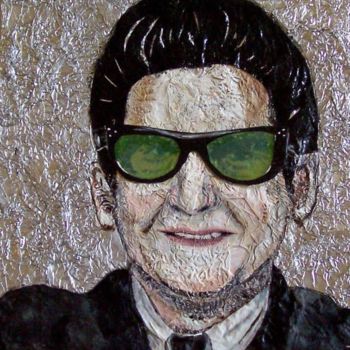 Painting titled "Roy Orbison" by Jeannine Osborne, Original Artwork, Other