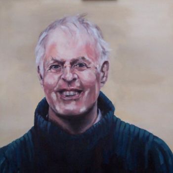 Painting titled "Richard Carr" by Jeannine Osborne, Original Artwork, Oil