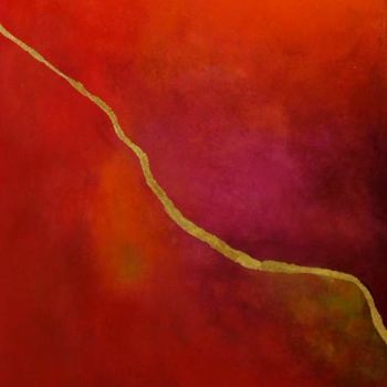 Pittura intitolato "Crack" da Charlene Wooden, Opera d'arte originale, Olio