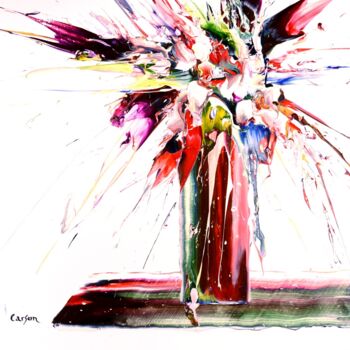 Malerei mit dem Titel "Transparence parfum…" von Charles Carson, Original-Kunstwerk, Acryl