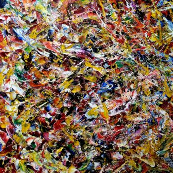 Pittura intitolato "Abstrait" da Charles Carson, Opera d'arte originale, Acrilico