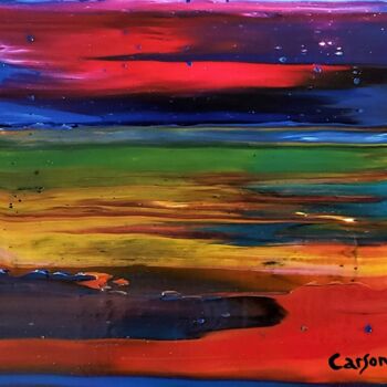 Schilderij getiteld "7- La mer" door Charles Carson, Origineel Kunstwerk, Acryl