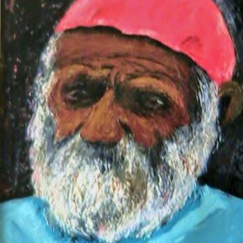 Peinture intitulée "Le vieux marin péch…" par Charles Corbin, Œuvre d'art originale, Huile