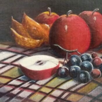 Peinture intitulée "Nature morte de fru…" par Charles Corbin, Œuvre d'art originale, Huile
