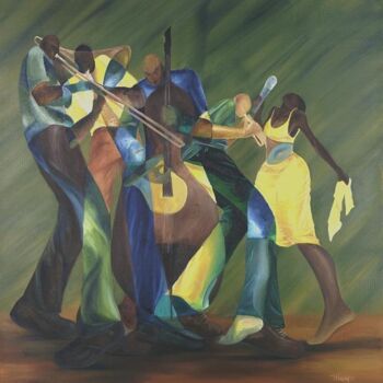 「Incline to jazz II」というタイトルの絵画 Charles Harveyによって, オリジナルのアートワーク