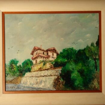 Картина под названием "Cascade de Gairaut…" - Charles Peñalba, Подлинное произведение искусства