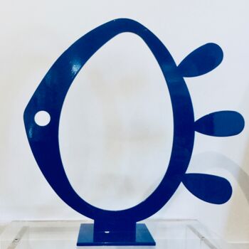 Sculpture intitulée "Venus bleue" par Charles Stratos, Œuvre d'art originale, Acier inoxydable