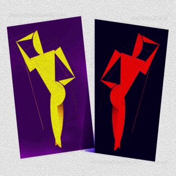 Digital Arts με τίτλο "The Dancers" από Charles Talkoff, Αυθεντικά έργα τέχνης, 2D ψηφιακή εργασία