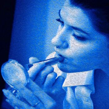 「Portrait of MX (Blu…」というタイトルの写真撮影 Charles Talkoffによって, オリジナルのアートワーク, デジタル