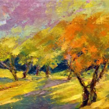 Pintura titulada "les-arbres" por Charles Tapiero, Obra de arte original, Oleo