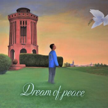 Painting titled "Dream of Peace" by Charles Unger, Original Artwork, Oil