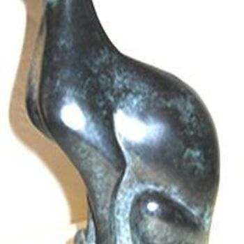 Sculpture titled "Chat" by Charles Favard, Original Artwork