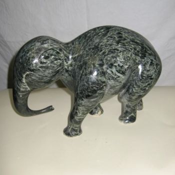 Sculpture intitulée "éléphanteau" par Charles Favard, Œuvre d'art originale