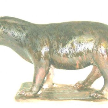 Sculpture titled "Tapir  Plâtre" by Charles Favard, Original Artwork