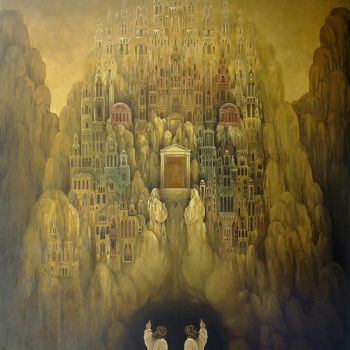 Peinture intitulée "Le Hades" par Charles Andraos, Œuvre d'art originale, Huile