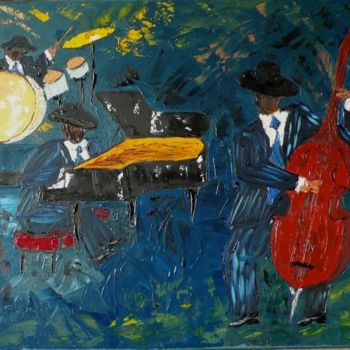 Painting titled "JAZZ vibrations" by Charles Bailly, Original Artwork