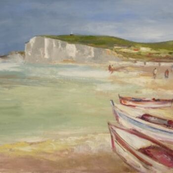 Painting titled "FALAISE de MERS les…" by Charles Bailly, Original Artwork