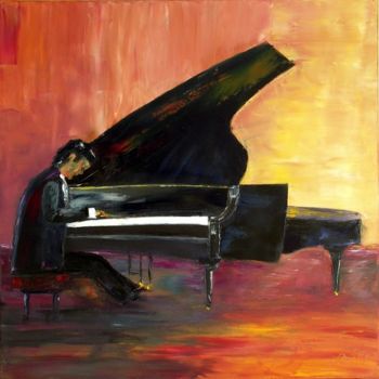 Painting titled "Le PIANISTE" by Charles Bailly, Original Artwork