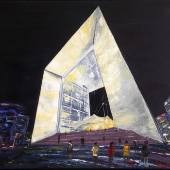 Painting titled "PANORAMIQUE ARCHE l…" by Charles Bailly, Original Artwork, Oil