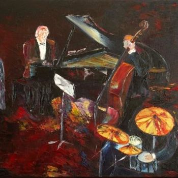 Painting titled "QUARTET JAZZ" by Charles Bailly, Original Artwork