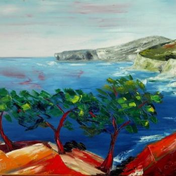 Painting titled "CALANQUE DE SUGITON" by Charles Bailly, Original Artwork