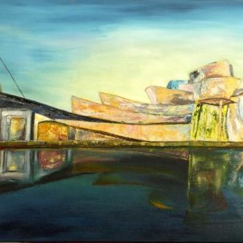Painting titled "GUGGENHEIM BILBAO" by Charles Bailly, Original Artwork