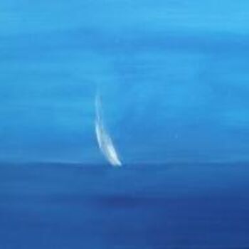 Painting titled "TRANSAT bleue Tript…" by Charles Bailly, Original Artwork, Oil