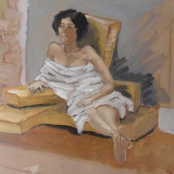 Painting titled "Katia" by Charles Jacquet, Original Artwork