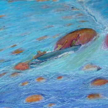 Pintura intitulada "Canoe Shute" por Charles Riley, Obras de arte originais, Outro