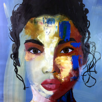 Peinture intitulée "Ashley" par Charli L, Œuvre d'art originale, Huile