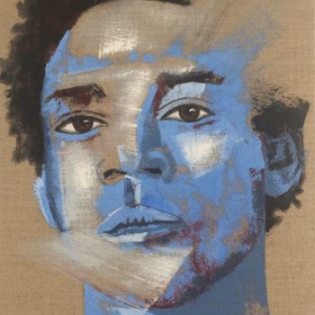 Painting titled "Jean-Michel Basquia…" by Charli L, Original Artwork, Oil