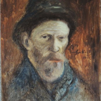 Painting titled "Van Gogh" by Charlie D, Original Artwork, Oil