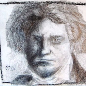 제목이 "Beethoven crayon/fu…"인 그림 Charlie D로, 원작, 연필