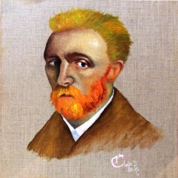 Painting titled "Van Gogh 1" by Charlie D, Original Artwork, Oil