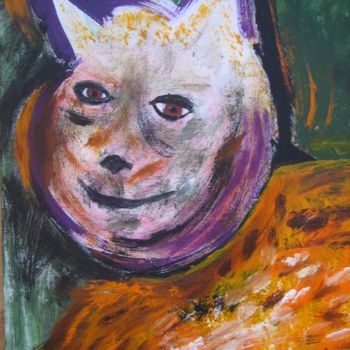 Pintura titulada "Hundporträtt" por Charlotta Malm, Obra de arte original