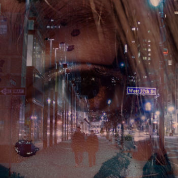 Grafika cyfrowa / sztuka generowana cyfrowo zatytułowany „city eyes” autorstwa Charlotte Lincoln, Oryginalna praca