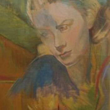 绘画 标题为“Portrait de Grace” 由Charlotte Macleod, 原创艺术品, 油