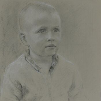 "Portrait d'enfant" başlıklı Resim Charlotte Macleod tarafından, Orijinal sanat, Diğer