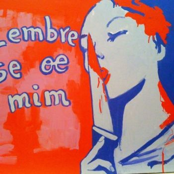 Pintura intitulada "Lembre se oe mim" por Charlotte Offreyze, Obras de arte originais, Óleo