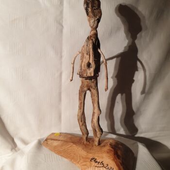 雕塑 标题为“Lucky luke” 由Charly Carpentier, 原创艺术品, 木