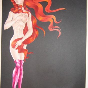 Drawing titled "lluvia de venus" by Lalo Chator, Original Artwork, Other