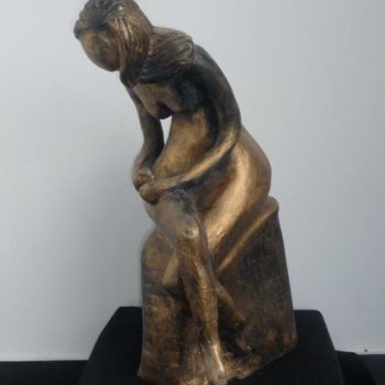 Sculpture intitulée "Réflexion" par Madeleine Grand, Œuvre d'art originale