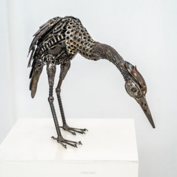 雕塑 标题为“Crane metal sculptu…” 由Chatree Choorachatatorn (Mari9art), 原创艺术品, 金属