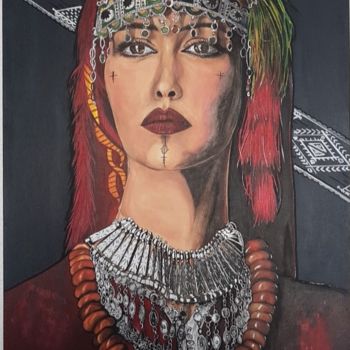 Pintura titulada "mira.jpg" por Chattkhaoula_ Art, Obra de arte original, Acrílico