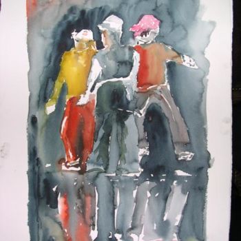 Peinture intitulée "Danseurs" par Frédéric Chauvain, Œuvre d'art originale