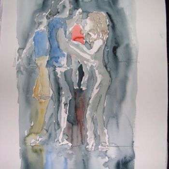 Peinture intitulée "Danseurs de salon" par Frédéric Chauvain, Œuvre d'art originale