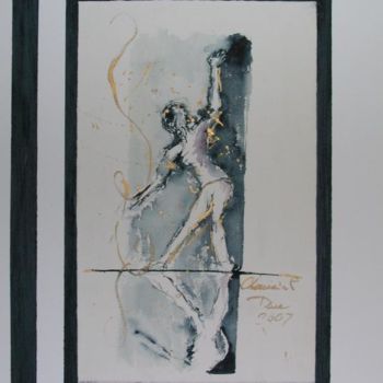 Peinture intitulée "Faux ruban" par Frédéric Chauvain, Œuvre d'art originale