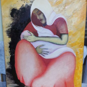 Painting titled "Abandono" by Catarina Noval, Original Artwork, Oil