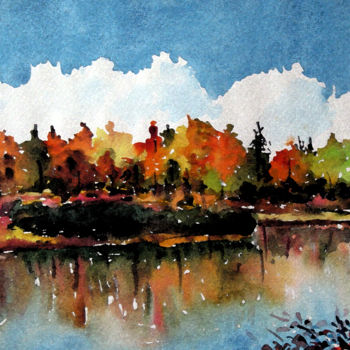 Painting titled "Canada Landscapes" by Chayim Shvarzblat, Original Artwork, Oil